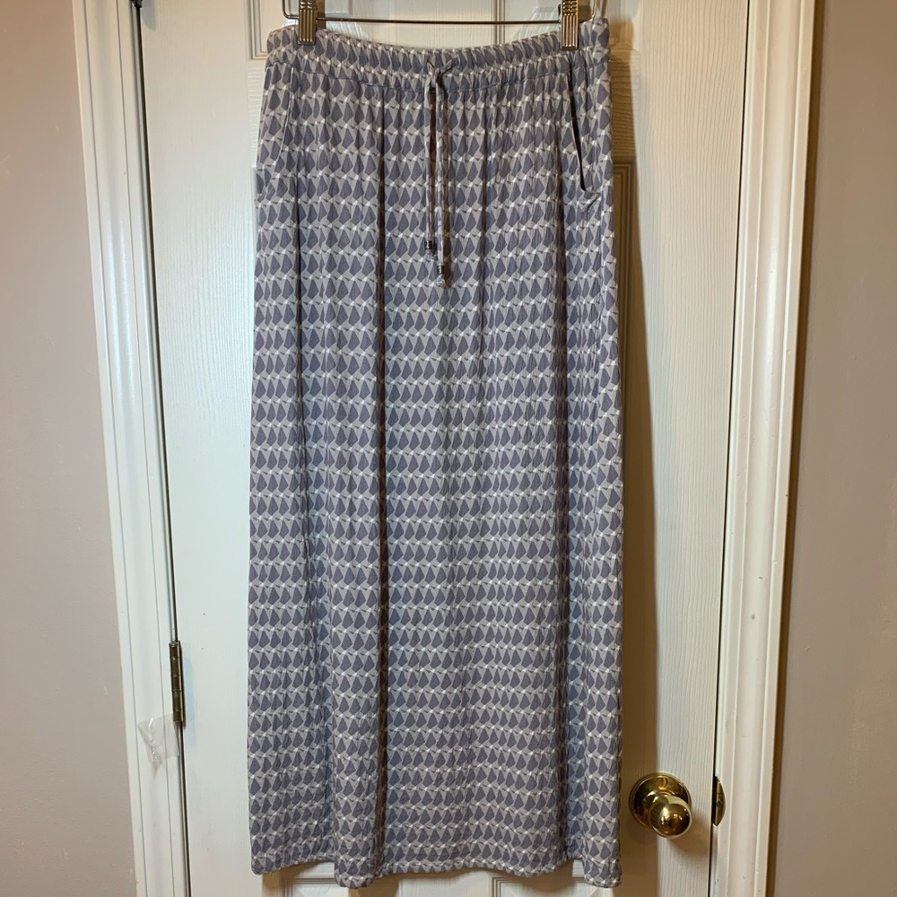 Eddie Bauer PXS Gray/Taupe Drawstring Waist Skirt
